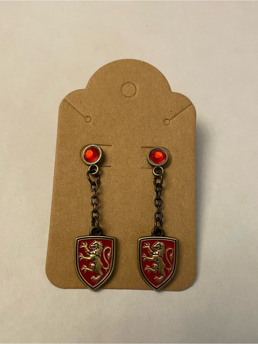 Harry Potter Gryffindor Dangle Earrings